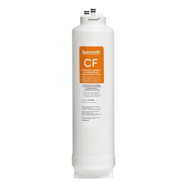 Polypropylene sediment and carbon block water filter replacement for improved water quality and sediment removal.
