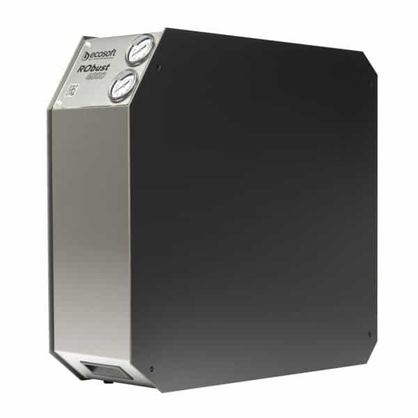High-efficiency industrial water filter for commercial filtration systems, featuring durable construction and precise pressure gauges for optimal water treatment performance.