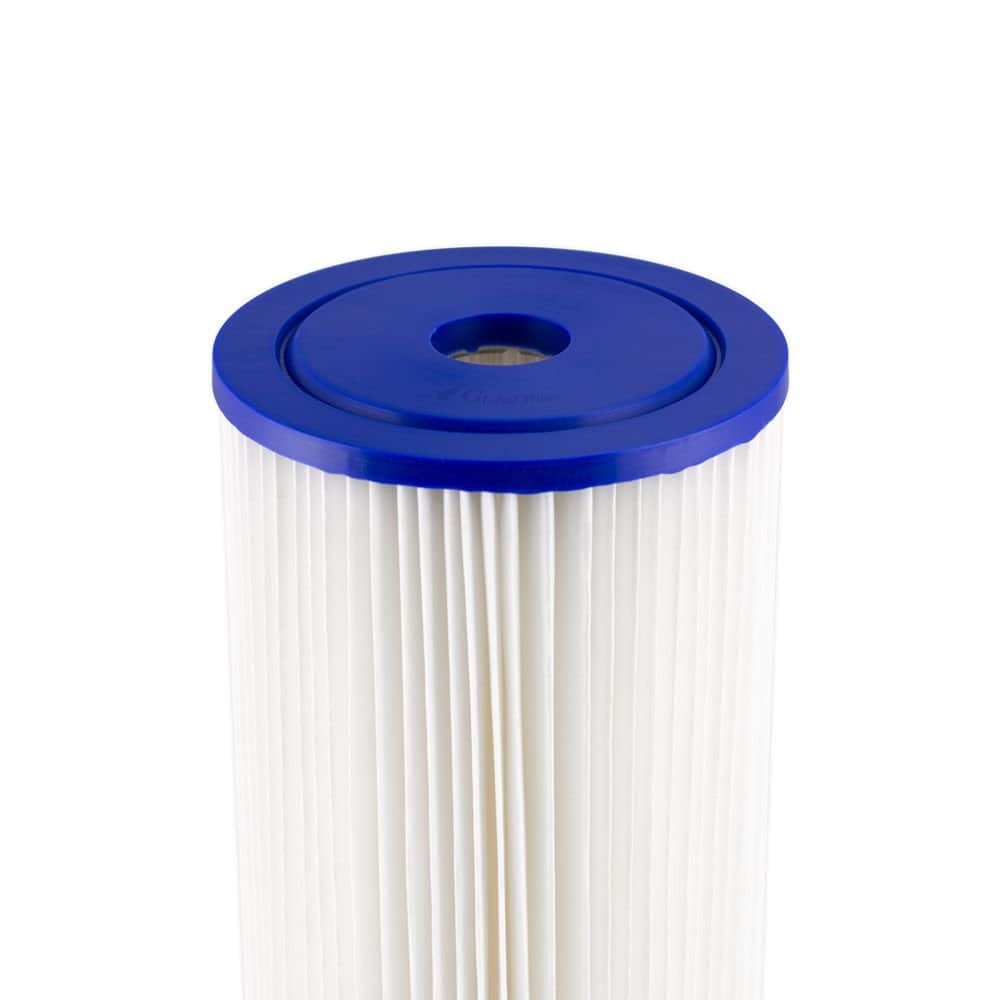 8-micron pool cartridge filter element for maximum water filtration efficiency.