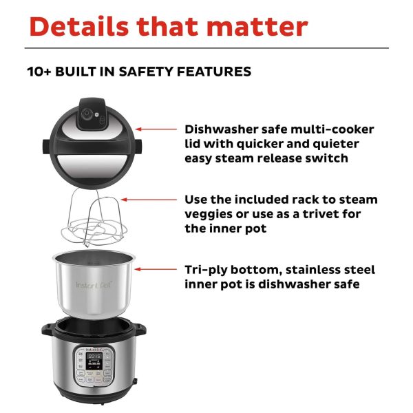 Instant Pot® Duo™ - Daugiafunkcinis puodas (3L) 7-in-1 - Image 4