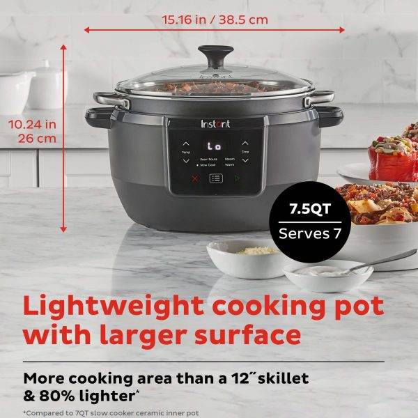 Instant Pot® Superior Cooker - lėta viryklė + daugiafunkcinė viryklė (su papildomais priedais) (7,1L) 4-in-1 - Image 6