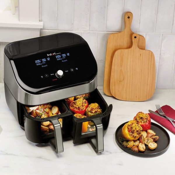 Instant Vortex® Plus Dual Black oro gruzdintuvė su ClearCook (7,6L) 8-in-1 - Image 4