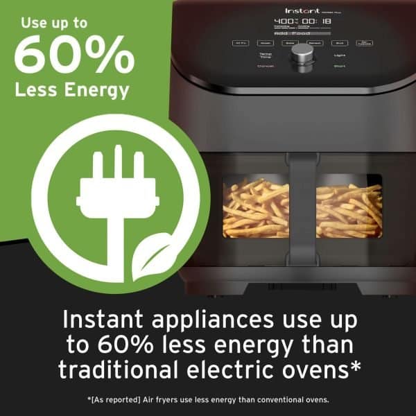 Instant Vortex® Plus nerūdijančio plieno oro gruzdintuvė su ClearCook (5,7L) 6-in-1 - Image 7