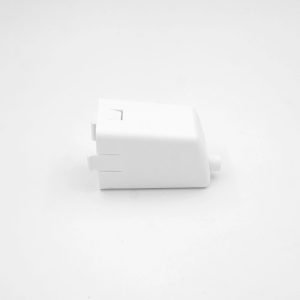 Tiny white water filter housing for aquarium or water filtration systems. Compact and durable, designed for easy installation and maintenance in water purification setups.