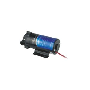 Gas filter for air purification system, compact black and blue design, ideal for industrial or automotive use, powered by electrical connection, easy mounting.