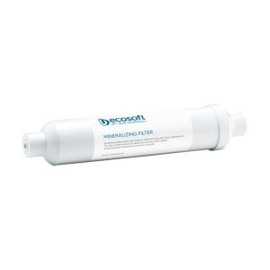 Mineralizing water filter cartridge for pure, great-tasting water and optimal pH balance.
